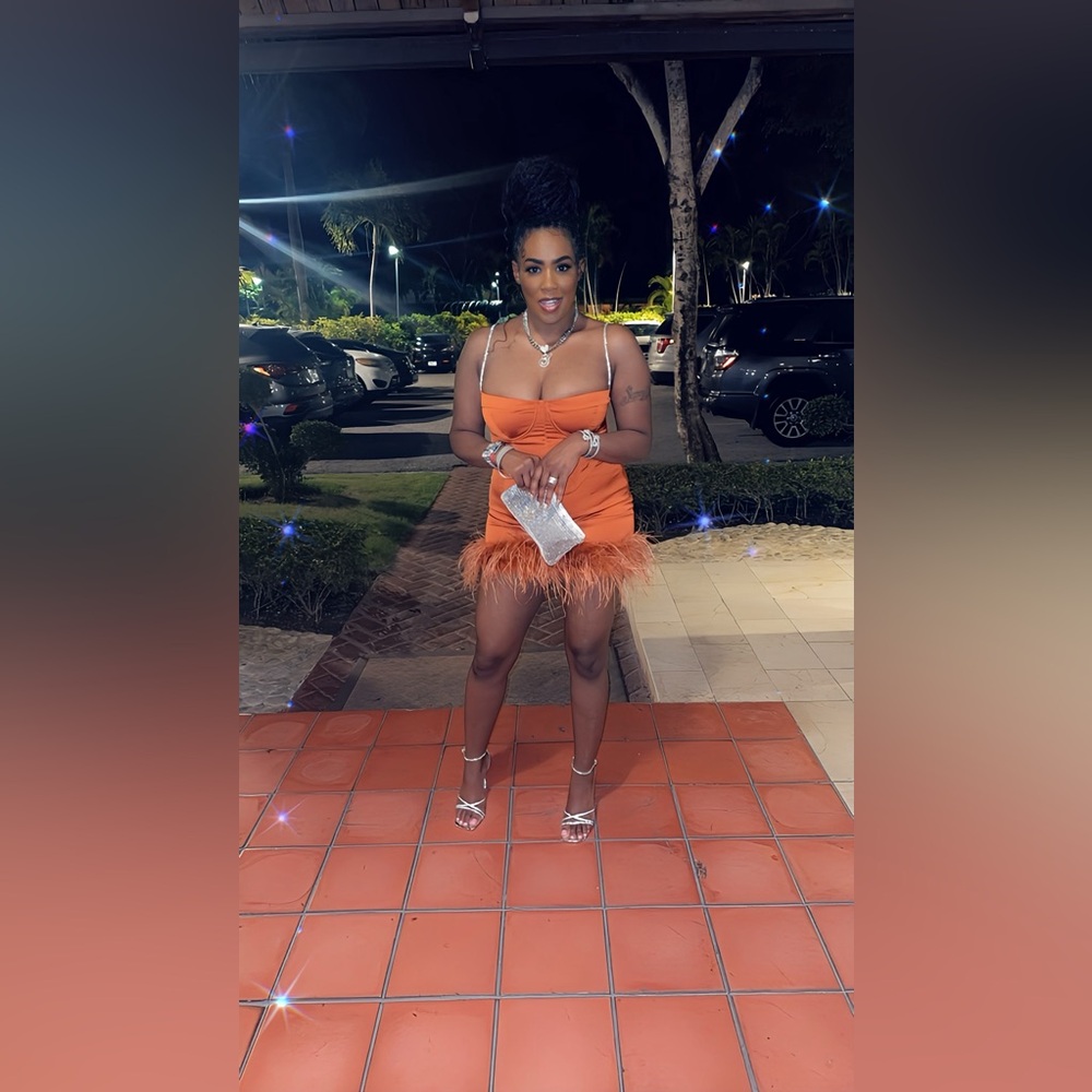 Orange 2 piece set from sodah size 12UK …USA 8-10